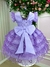 Vestido Festa Infantil Lilás - Sol Kids