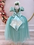 Vestido Infantil Verde Menta Tule Renda Longo Casamento na internet