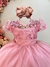 Vestido Infantil Rose Busto Com Renda Damas Longo Luxo - comprar online