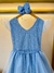 Vestido Infantil Azul Claro C/ Renda Strass e Pérolas Damas - comprar online