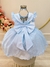 Vestido Infantil Azul Claro Saia C/ Tule e Glitter Daminha na internet