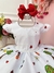 Vestido Infantil Branco Aquarela C/ Cinto de Pérolas Festas - comprar online