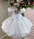 Vestido Infantil Branco Batizado Daminhas - loja online