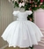 Vestido Infantil Branco Batizado Daminhas - comprar online