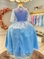 Fantasia Infantil Princesas Elsa Frozen Com Capa Festas Luxo - Sol Kids