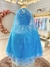 Fantasia Infantil Princesas Elsa Frozen Com Capa Festas Luxo - loja online
