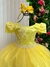 Vestido Longo Infantil Amarelo Daminhas na internet