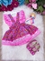 Romper Jardineira Junino Rosa - loja online