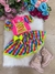 Conjunto Infantil Junino Luxo Rosa Neon - comprar online