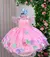 Vestido Jardim Encantado Luxinho Rosa Bebe - loja online