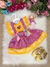 Romper Jardineira Junino Rosa Com Amarelo - comprar online