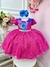 Vestido Infantil Rosa e Azul Com Glitter Festas - comprar online