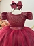 Vestido Infantil Marsala Busto C/ Strass Casamentos Formatura na internet