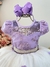 Vestido Infantil Lilás Saia Off C/ Renda Casamento Formatura na internet