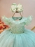 Vestido Infantil Verde Busto Com Renda e Strass Daminhas na internet