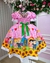 Vestido Infantil Junino Luxo Rosa na internet
