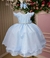 Vestido Festa Infantil Azul Bebe - comprar online