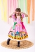 Vestido Infantil Junino Luxo Rosa - comprar online