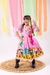 Vestido Infantil Junino Luxo Rosa - Sol Kids