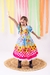 Vestido Infantil Junino Luxo Quadrilha das Estrelas Azul - comprar online