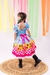Vestido Infantil Junino Luxo Quadrilha das Estrelas Azul - Sol Kids