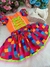 Imagem do Conjunto Infantil Junino Luxo Laranja Neon