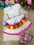 Conjunto Infantil Junino Luxo Noiva Noivinha Branco - Sol Kids