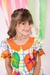 Vestido Infantil Junino Luxo Dois Corações Laranja - comprar online