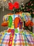 Vestido Infantil Junino Luxo Dois Corações Laranja - Sol Kids