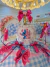 Vestido Infantil Lilo Stitch e Angel Xadrez Azul Festas na internet