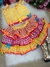 Conjunto Infantil Junino Luxo Xadrez Amarelo - Sol Kids