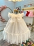 Vestido Infantil Bebê Marfim Jardim Encantado Luxo - Sol Kids