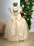 Vestido Infantil Longo Dourado Daminhas - Sol Kids