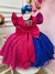 Vestido Infantil Stitch Angel Pink Azul Glitter C/ Led Colorido - Sol Kids