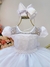 Vestido Infantil Branco C/ Tule Pipoquinha Daminhas Festas na internet
