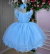 Vestido Festa Infantil Azul Bebe - comprar online