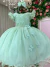 Vestido Festa Infantil Verde Menta - Sol Kids