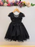 Vestido Infantil Preto Saia C/ Glitter Festas - comprar online