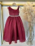 Vestido Infantil Longo Marsala Luxo Formaturas Daminhas - loja online
