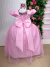 Vestido Infantil Longo Rosa Bebe Daminhas - loja online