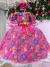 Vestido Infantil Junino Luxo Luz da Fogueira - Sol Kids