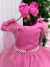 Vestido Festa Infantil Longo Princesas Daminha Formatura Rosa Chiclete - Sol Kids