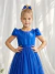Vestido Infantil Azul Royal Longo Daminhas Formatura - comprar online