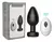 Plug anal vibrador Anuel color negro con control remoto y carga USB de silicona grado médico.