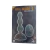 Empaque del Plug Anal Vibrador Beads - S en color negro con control remoto.