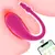 Huevo vibrador interactivo color fucsia con control por app, juguete sexual recargable USB para parejas, referencia JV002.