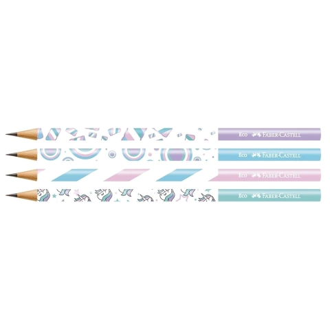 Lápis Preto Redondo HB N-2 Faber-Castell Marshmallow Sortido