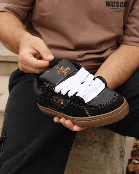 tênis tesla fusion - black gum