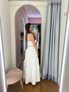 CONJUNTO SAIA E CROPPED LAÇO - loja online