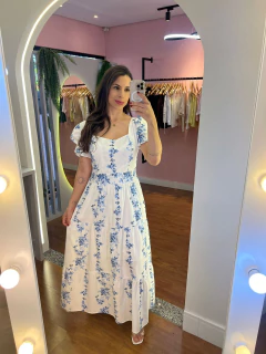 VESTIDO VISCOLINE MANGA